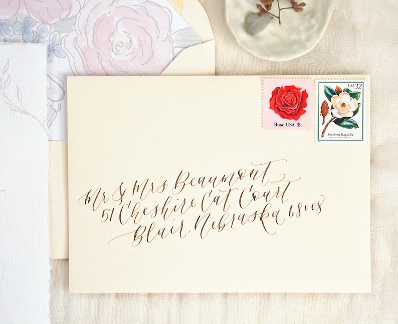 Wedding Calligraphy Envelope Addressing. Wedding Invitation image 1