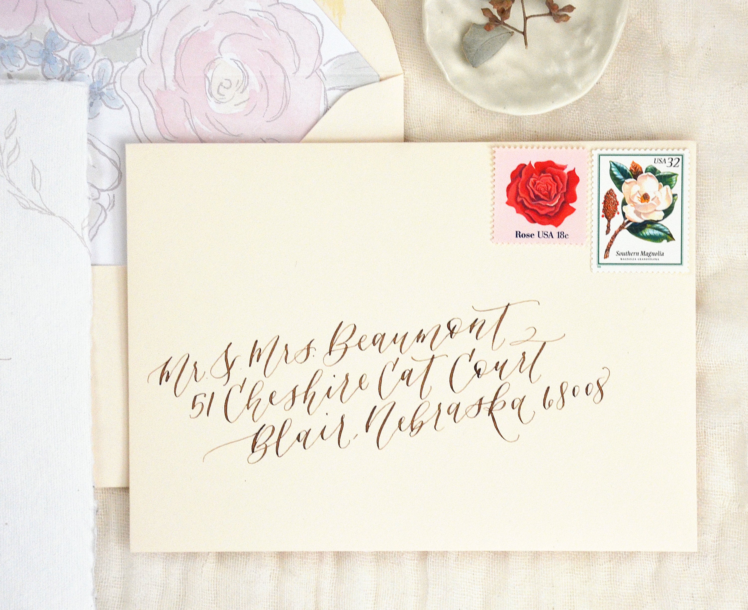 The Beauty of Calligraphy on Wedding Envelopes — AC Letters