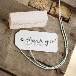 Personalized Thank You Rubber Stamp image 1