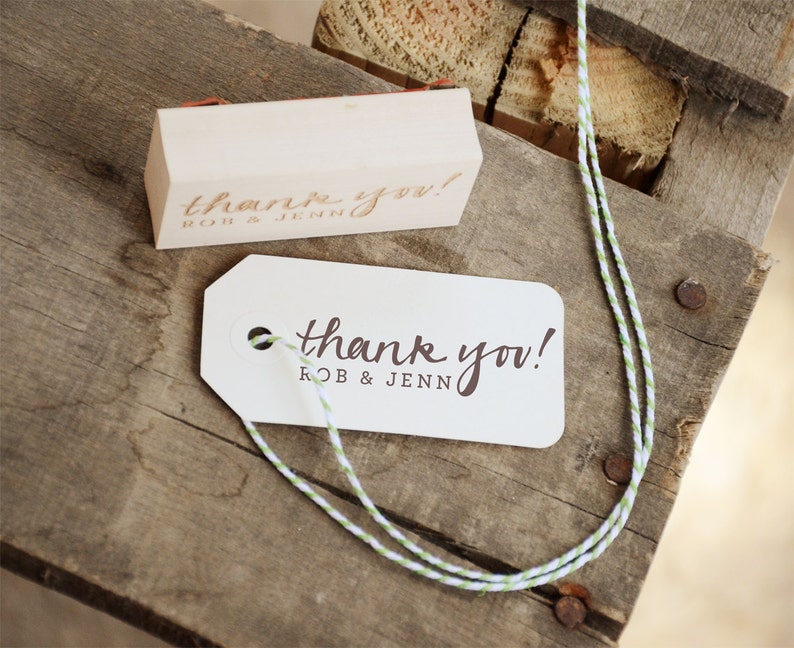 Personalized Thank You Rubber Stamp image 1