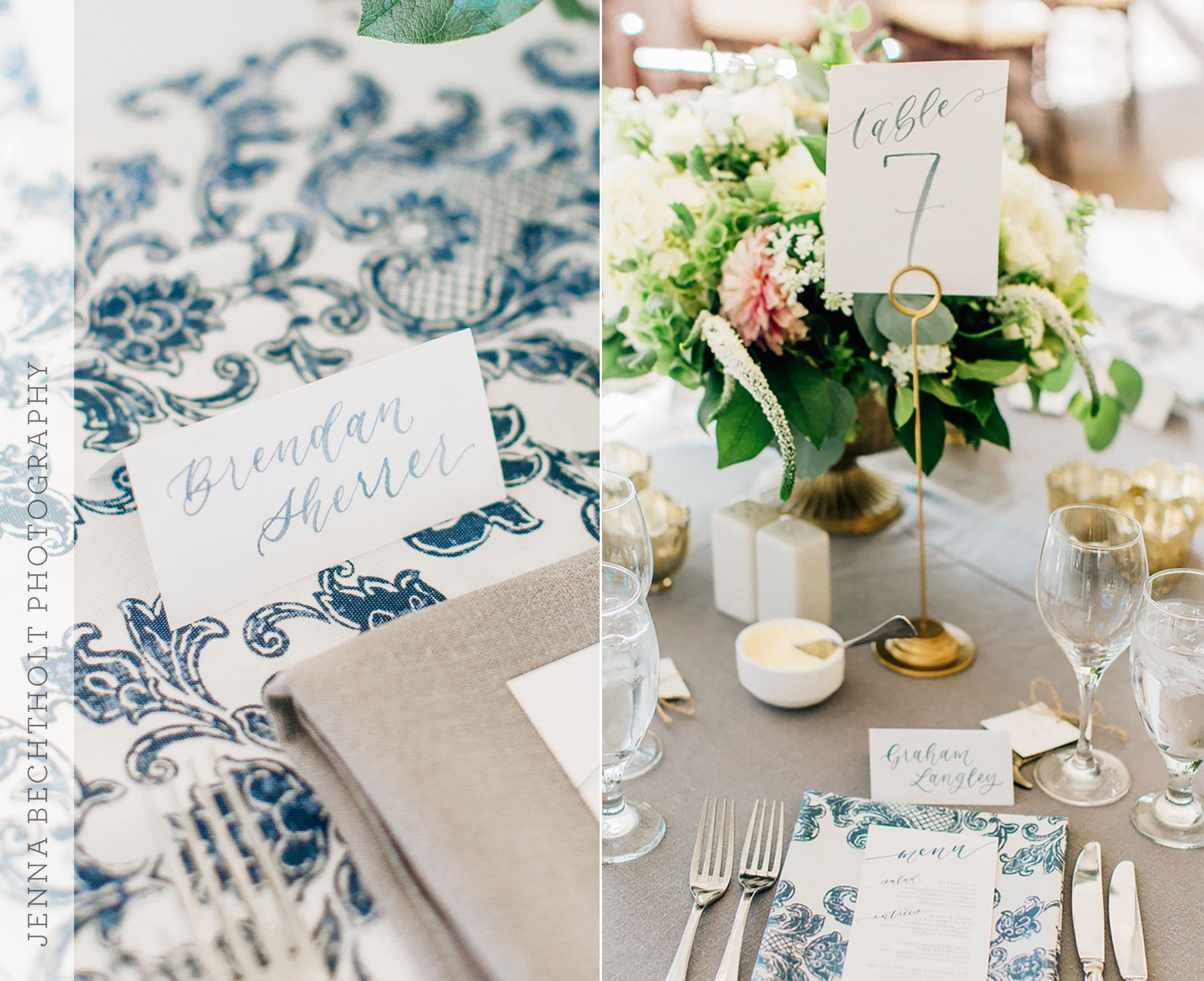 Watercolor Wedding Tent Cards Handwritten Calligraphy Etsy