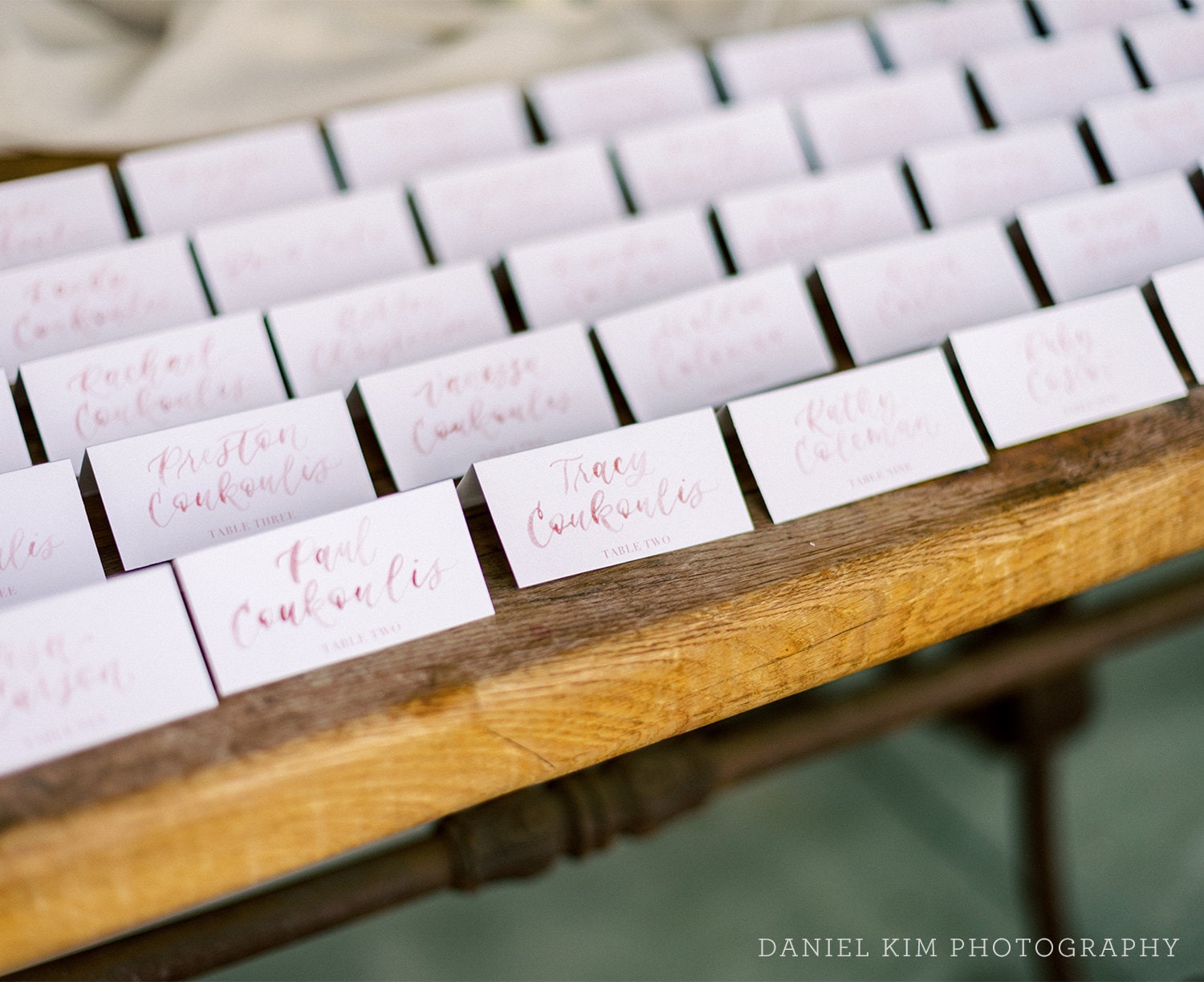 Watercolor Wedding Tent Cards Wedding Placecards Handwritten Etsy