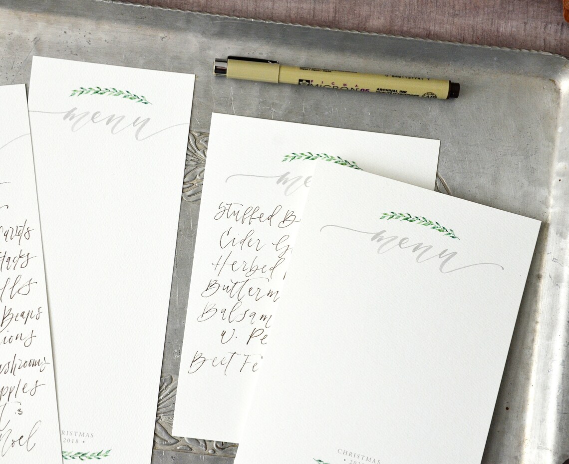 Printable Christmas Menu Fill in the Blank Menu Instant - Etsy