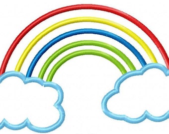 Rainbow Machine Embroidery Design