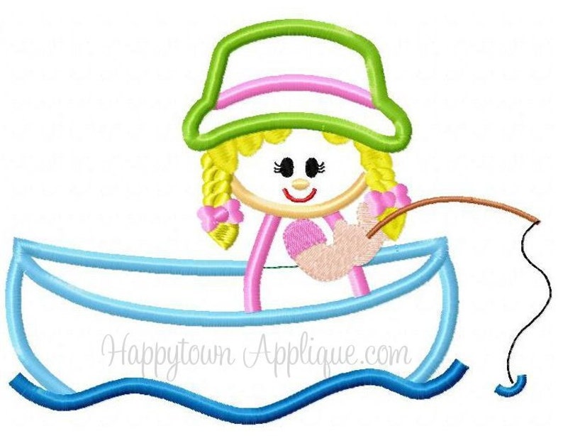 Fishing girl machine jessecmault design etsy Fishing girl machine jessecmault design etsy