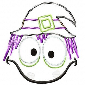 Silly Witch Machine Applique Design