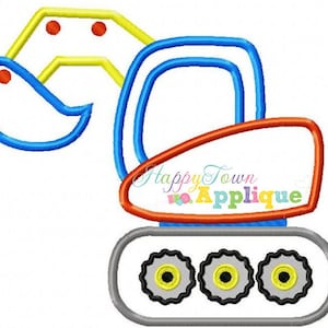 Excavator 2 Machine Embroidery Design