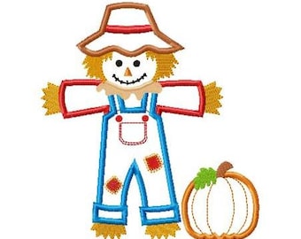 Scarecrow Boy Machine Embroidery Design