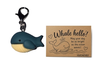 Tiny Whale Zipper Pull Charm