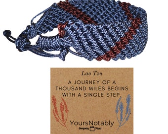 Journey Adjustable Woven Bracelet with Lao Tzu Mantra Card