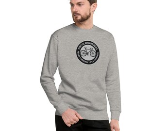 CircularWonders Cycling Pedal Through Unisex Premium Sweatshirt
