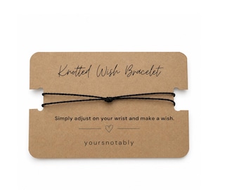 Adjustable Thin Wish Bracelet