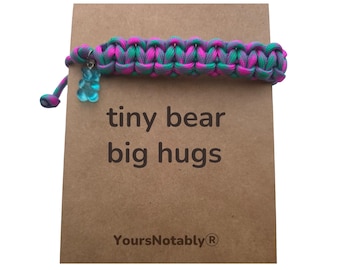 Tiny Bear, Big Hugs Paracord Bracelet