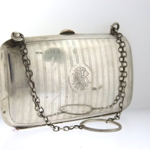 Antique Sterling Silver Coin Purse, Birmingham Hallmarked 1912 Edwardian Dance Purse