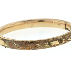 Vintage Gold Filled Bracelet, Art Deco Gold Filled Bangle, Edwardian ...