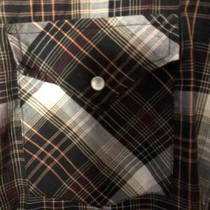 Vintage men's Ely Plains pearl snap shirt image 6