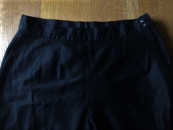1990's womens black stirrup pants - image 4