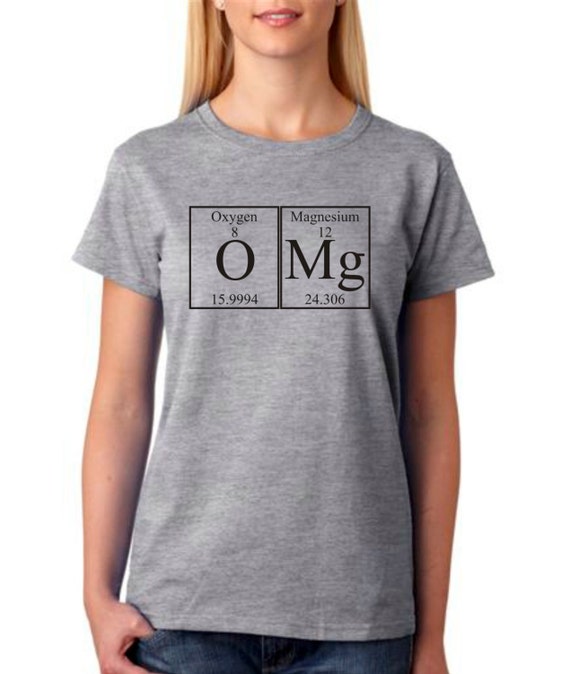 Items similar to OMG - Oxygen and Magnesium Periodical Shirt on Etsy