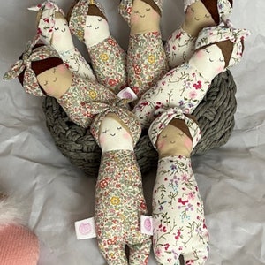 Liberty fabric Soft Cloth Doll Children’s Gifts, Soft Toys, Kids Bedroom Decor and Accessories
