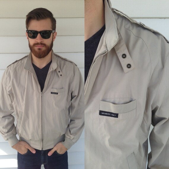 SALE vintage members only jacket men's hipster style | Etsy