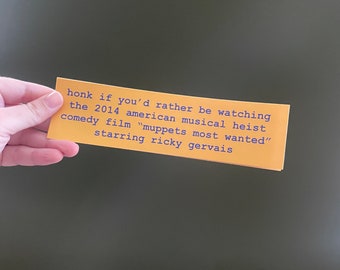 Muppet’s Most Wanted Bumper Sticker