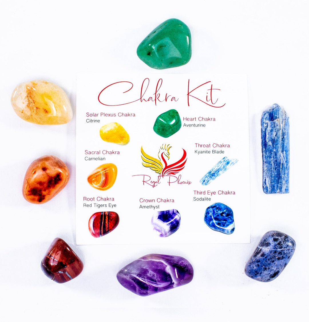 The Chakra Kit, 7 Chakra Stones, Beginner Crystal Set, Protection