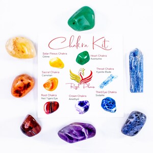 The Chakra Kit, 7 Chakra Stones, Beginner Crystal Set, Protection Crystals, Seven Chakra Stones, Spiritual Healing Gift, Crystal Starter Kit