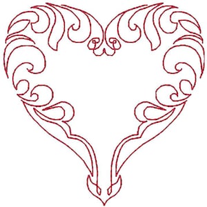 SE Continuous Line Hearts Set 2 of 2--Artwork by DiddyBag.com