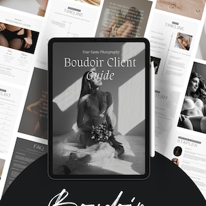 Boudoir Client Guide Customizable Template for CANVA Boudoir Style Guide, Photographer Magazine Template, Boudoir Price guide