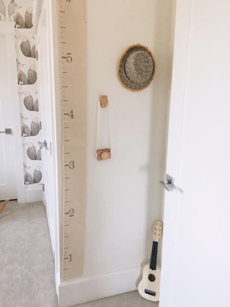 Canvas Growth Chart for Kids – Foldable Baby Height Ruler Heirloom Gift for Nursery & Children image 2