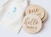 Monthly Milestone Marker Disc for Baby, Wooden Baby Month Marker Cards 