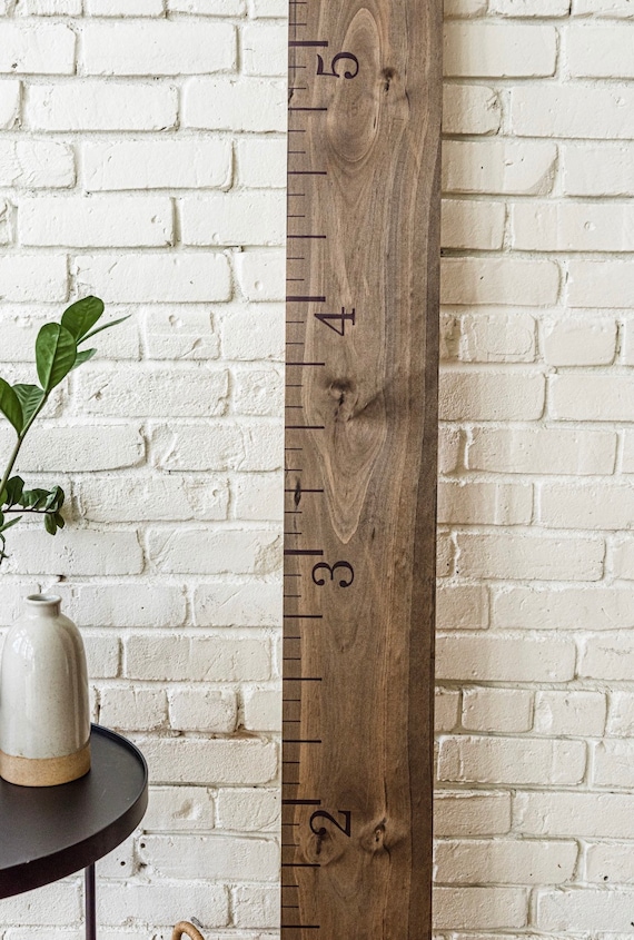 Wooden Growth Chart Ruler, Personalized Measuring Stick, Measure Height for  Kids, Track Childs Growth, Baby First Birthday, Housewarming 