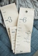 Personalized Canvas Growth Chart Ruler, cream colored fabric used to measure children's height 