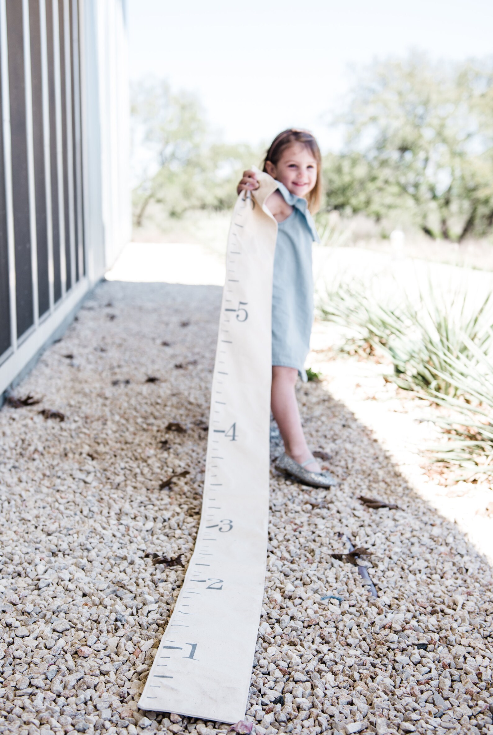 Fabric Canvas Growth Chart Ruler in Natural Color Sustainable - Etsy