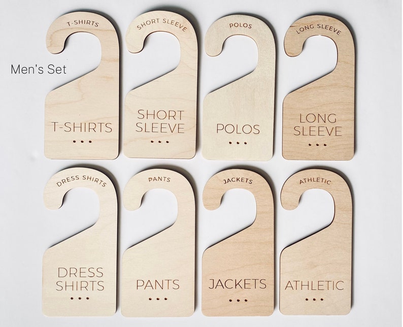 Wooden Closet Dividers for Adult Clothing Styles Wardrobe Etsy