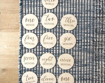 Hito mensual del bebé, tarjetas de hitos para recién nacidos, marcadores de hitos para bebés, accesorios de fotografía para bebés, regalo de baby shower para nueva mamá