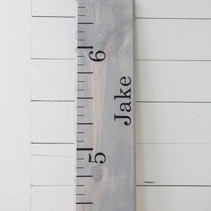 Personalized Wooden Growth Chart Ruler to measure heights, Custom Height Chart for Kids, first birthday gift Standard