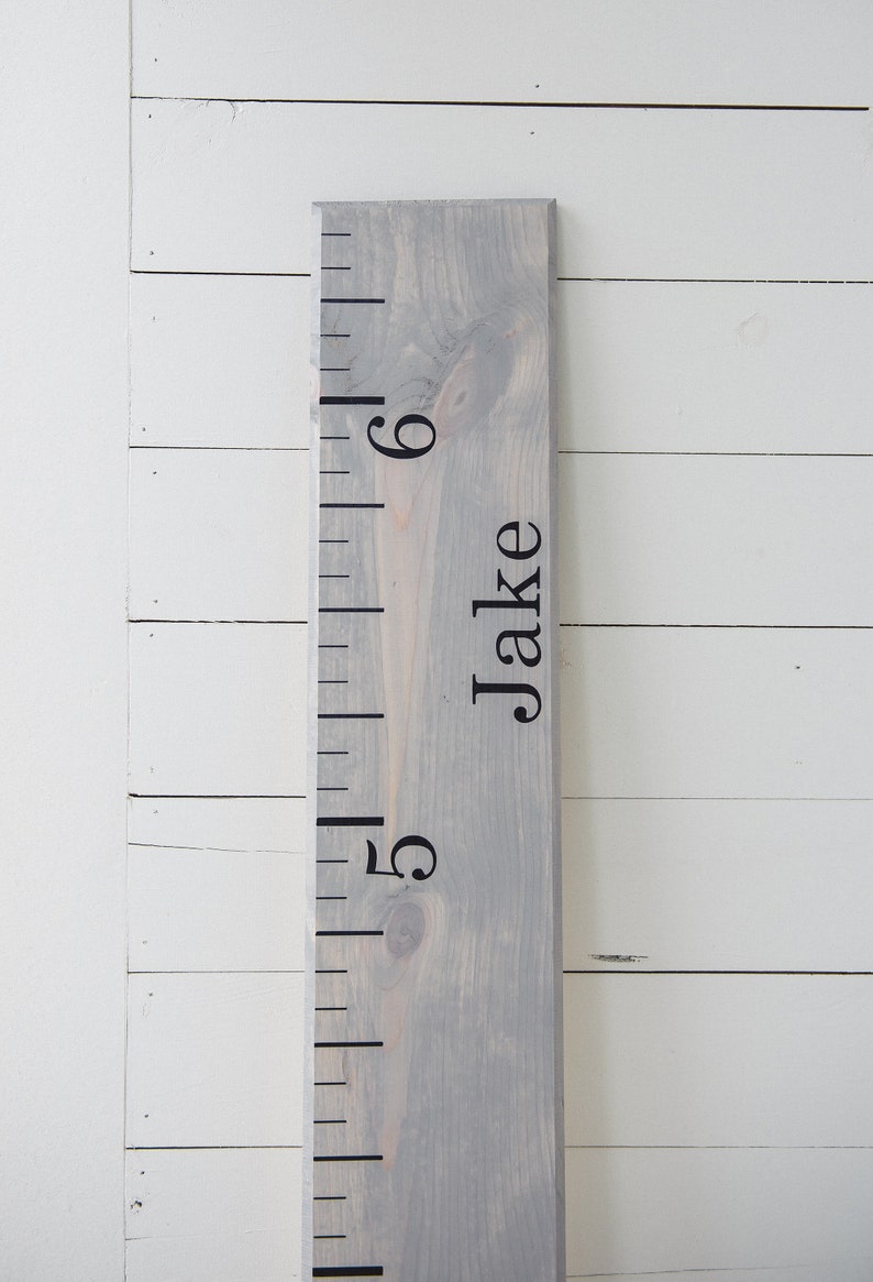 Personalized Wooden Growth Chart Ruler to measure heights, Custom Height Chart for Kids, first birthday gift Standard