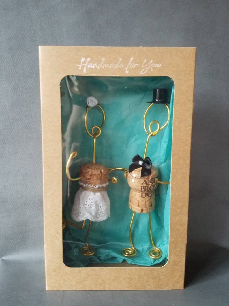 Rustic CHAMPAGNE CORK Wedding Cake Toppers Winery Wedding Etsy