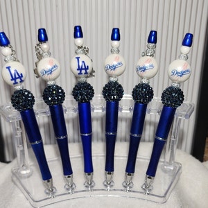 Baseball Blue Beaded Pen