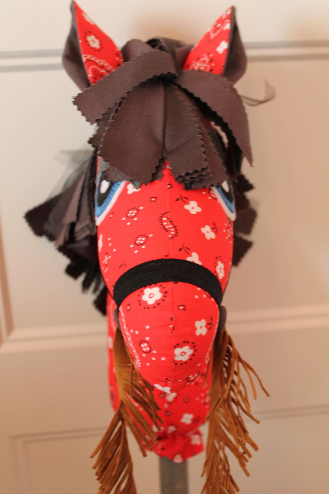 Red Bandana Stick Horse Hobby Horse Boy Cowboy Horse Pony Etsy