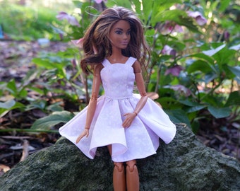 Pale Pink Dress for 11.5" Fashion Doll with a Full Twirly Skirt