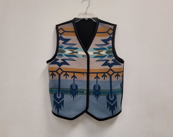 Southwestern Reversible Native American Wool Vest