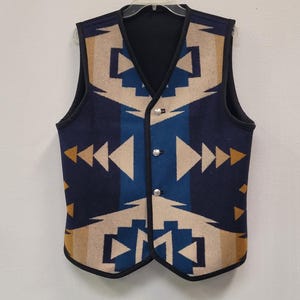 Southwestern Reversible Native American Wool Vest