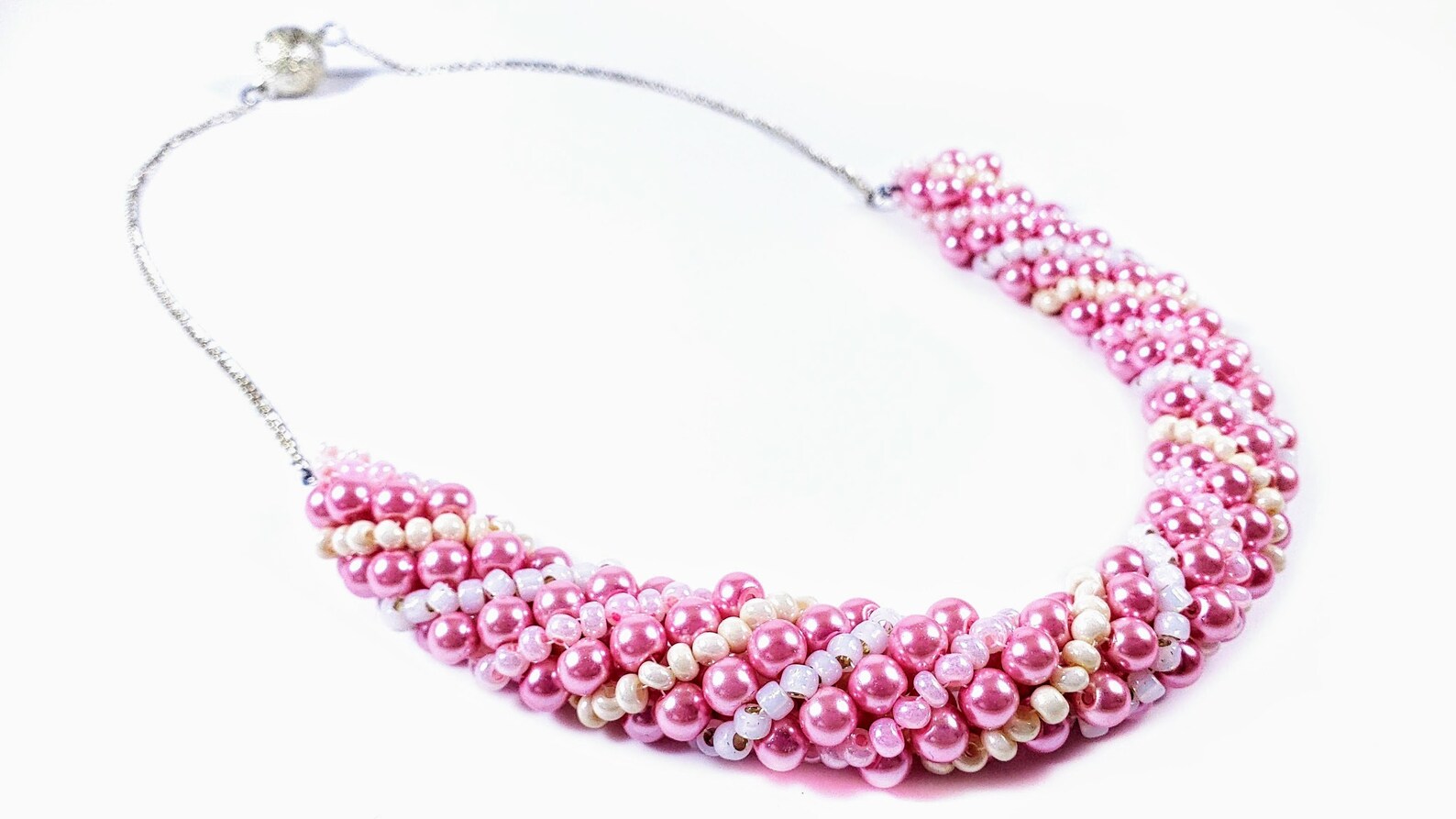 Beaded Rope Necklace Beaded Rope Choker Statement Rope Necklace Beaded