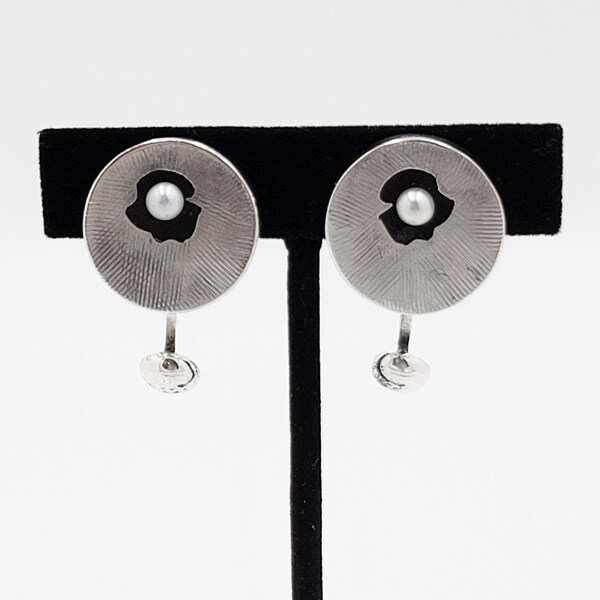 Super RARE Highly Desirable! Peter Macchiarini Early "Pod" Earrings Circa 1951