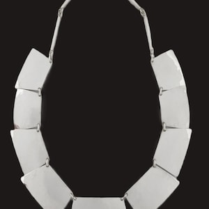 Ultra Rare OOAK Designer Harry Osaki Sterling Modernist Necklace 1950/60s