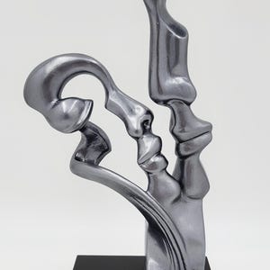 Restored Rare Austin Productions Abstract Faces Sculpture &quot;Surrender&quot; Danel 1995