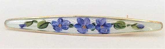 VNTG Gilt 925SS David ANDERSEN Enamel Blue Bells F
