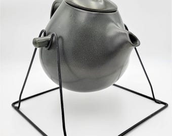 RARE Raymor Roseville Swinging Coffee/Tea Pot w Stand 1952-54 Ben Seibel